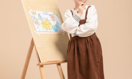 少女画板写真,少女画板写真中的青春风采